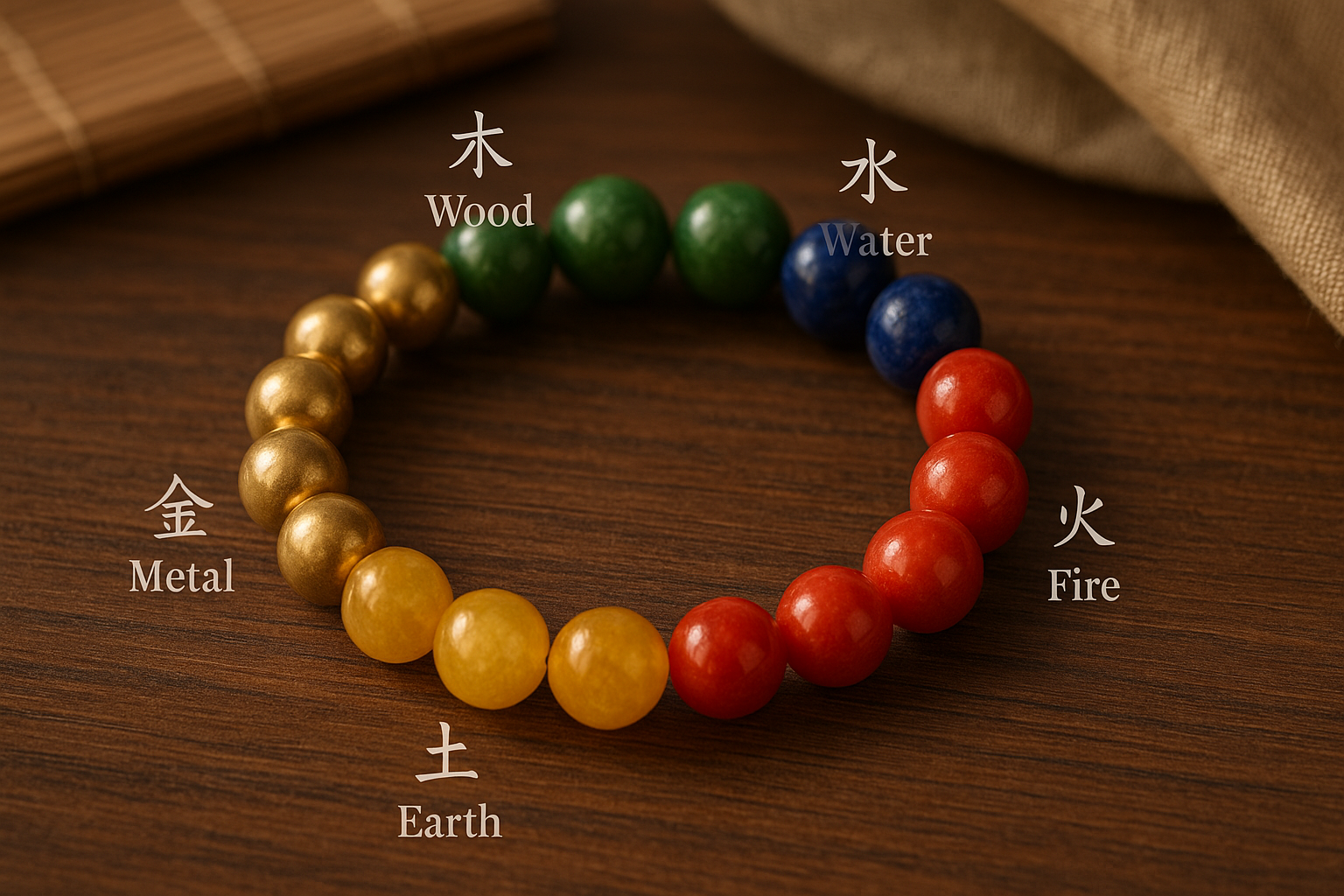 Translation missing: en.五行手串: Abacus bracelet
